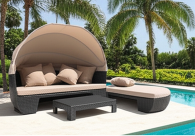 St Tropez All-Weather Rattan Lounge Ensemble