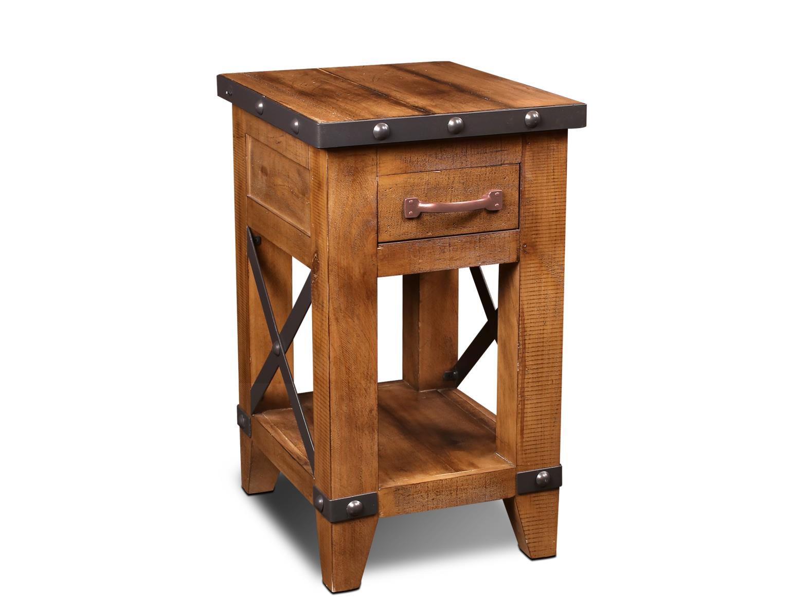 Simole Rustic Table Simple Rustic Hacienda Side Table – Gringo Furniture