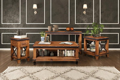 Simple Rustic Hacienda Sofa Table