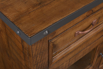 Simple Rustic Hacienda Large Console