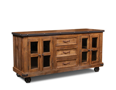 Simple Rustic Hacienda 2 Door TV Stand