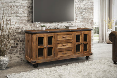 Simple Rustic Hacienda 2 Door TV Stand