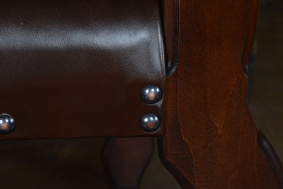 Louis Leather Seat Arm Chair