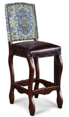 Louis Leather Seat Counter Stool
