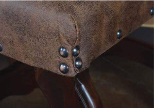 Louis Faux Leather Arm Chair