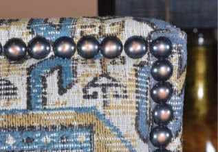 Louis Faux Leather Arm Chair